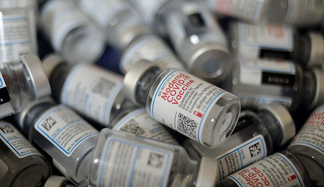 Vacunas contra Covid-19 de la farmacéutica Moderna.