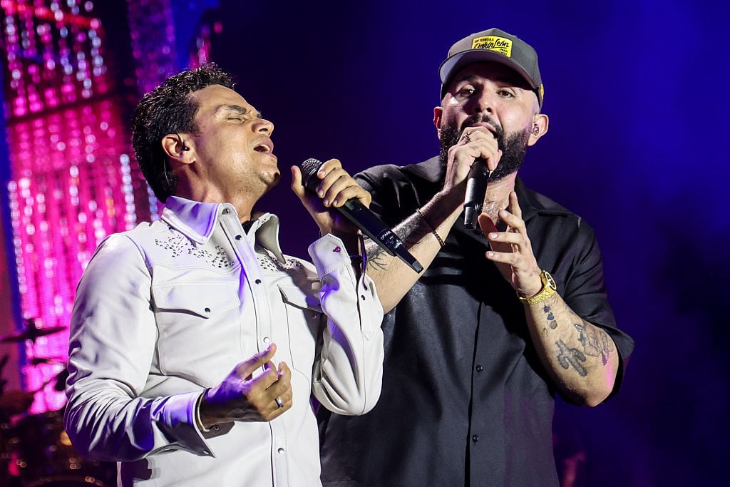 Silvestre Dangond y Carin Leon (Photo by John Parra/Getty Images)