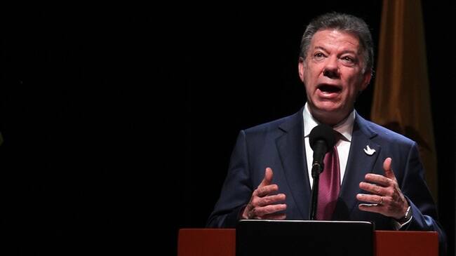 Juan Manuel Santos se excusa por los compromisos no cumplidos en el pacto agrario. Foto: Colprensa