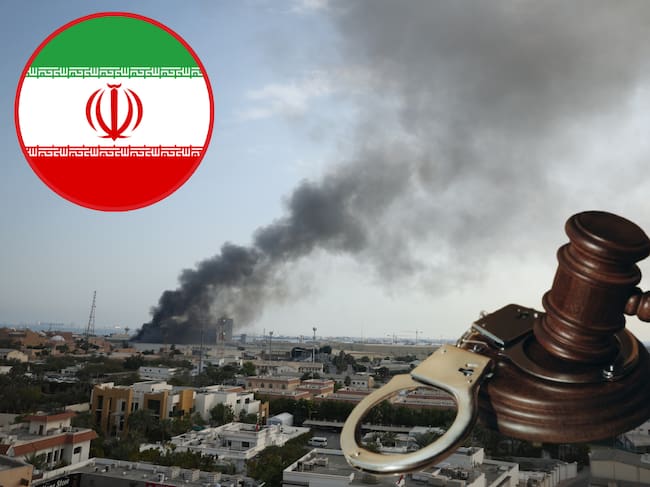 Imagen de referencia: Guerra, juez y bandera de Irán: Getty Images.