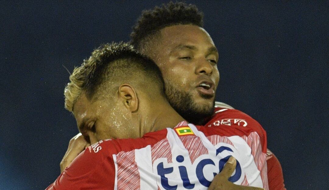 Teófilo Gutiérrez y Miguel Borja en el Junior de Barranquilla