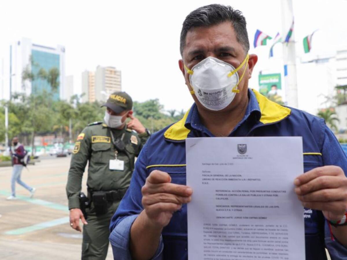 Ospina demanda a las EPS por demoras en resultados de pruebas de COVID