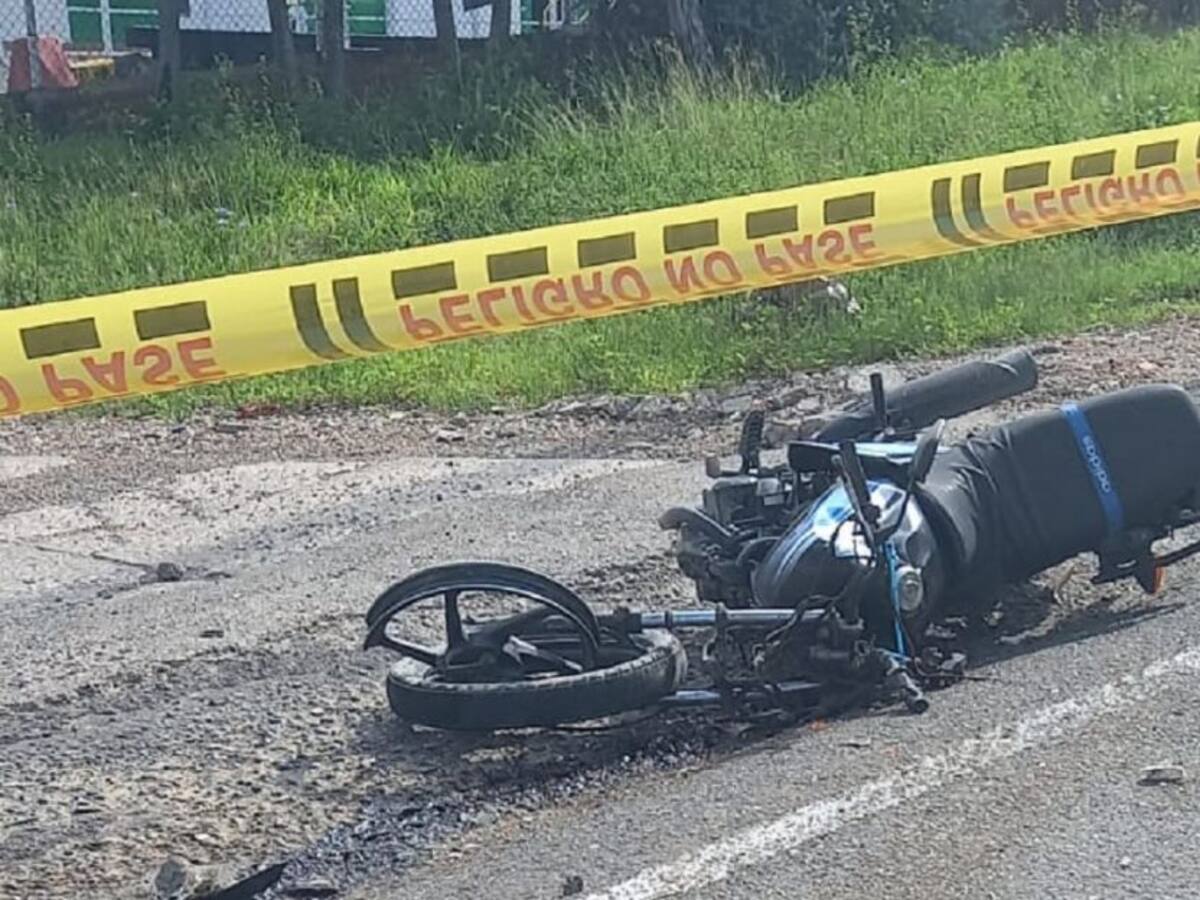 Murió motociclista tras chocar contra una buseta en Mamonal