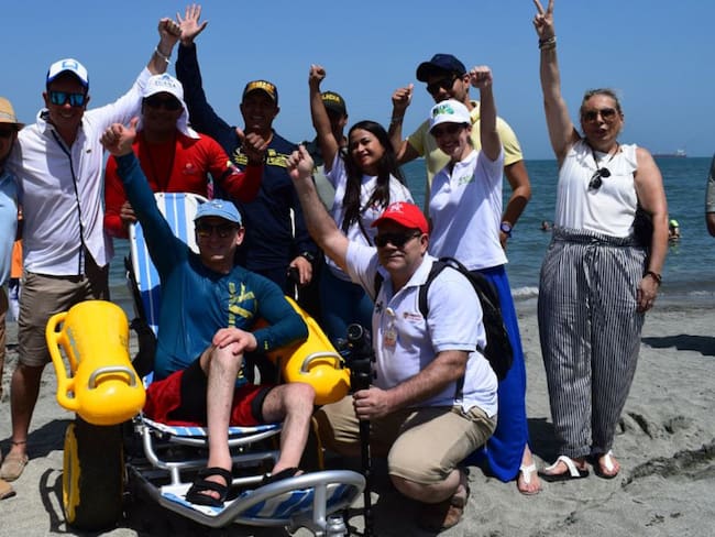 En Santa Marta habilitan la primera playa inclusiva