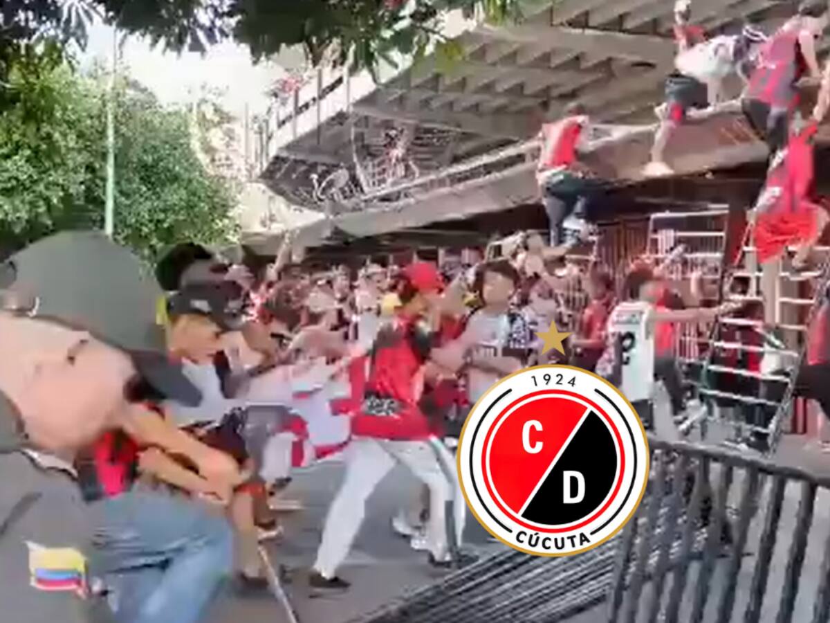 Video: Hinchas del Cúcuta ocasionan desmanes en las afueras del Estadio General Santander