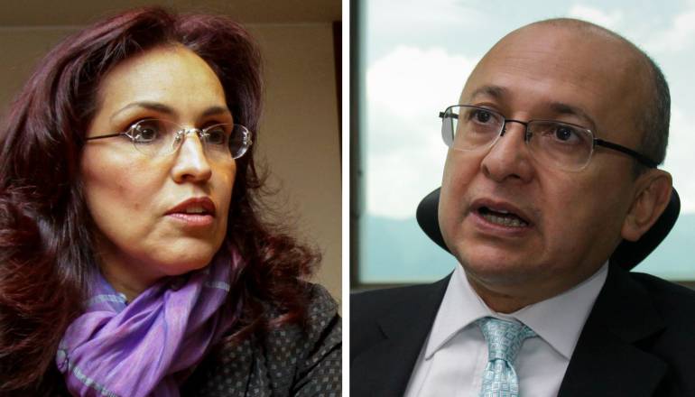 Viviane Morales y Eduardo Montealegre