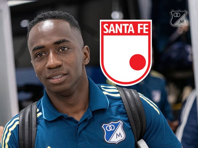 Edwin Mosquera, muy cerca de llegar a Santa Fe / Twitter: @MillosFCOficial.