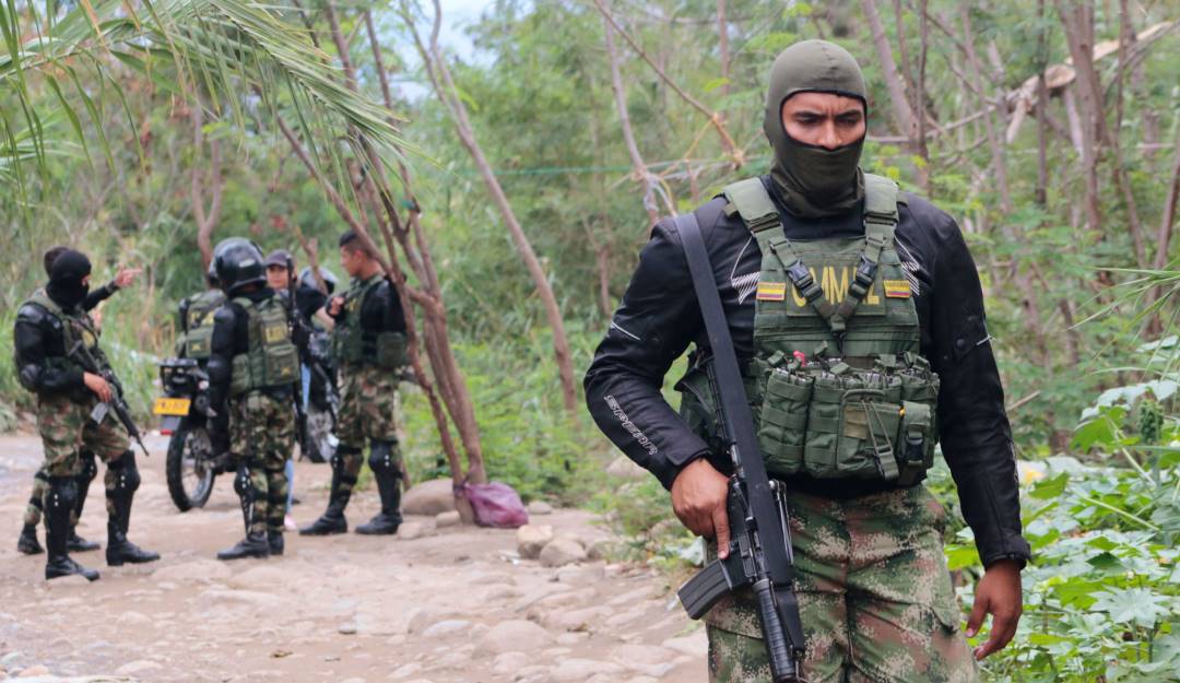 Patrullas militares de soldados colombianos en la frontera con Venezuela.           Foto: Getty 