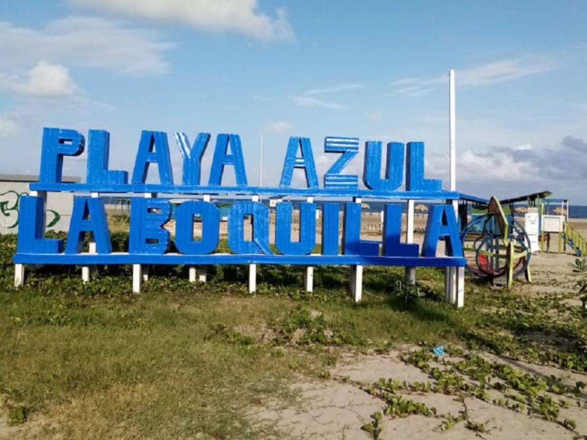 Playa Azul en Cartagena lista para la reactivación
