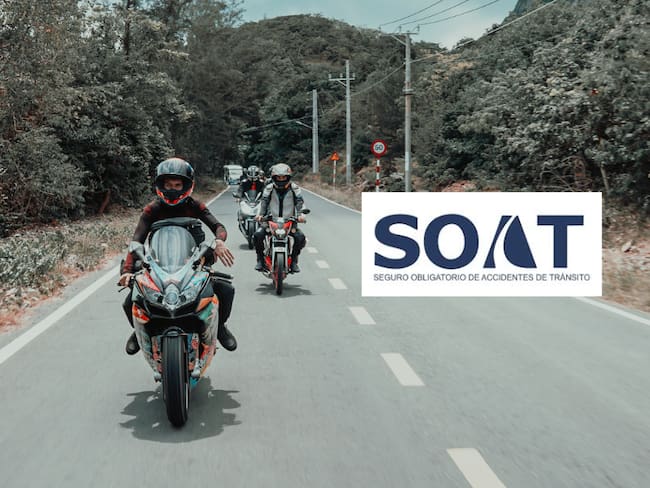 ¿Cuánto cuesta el SOAT para una moto de 125cc y 150cc en Colombia 2025? Imagen de fondo de Canva