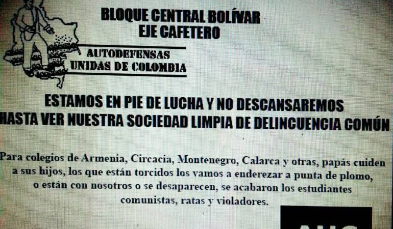 La defensoría el pueblo le solicitó a las autoridades que se establezca la veracidad del volante.