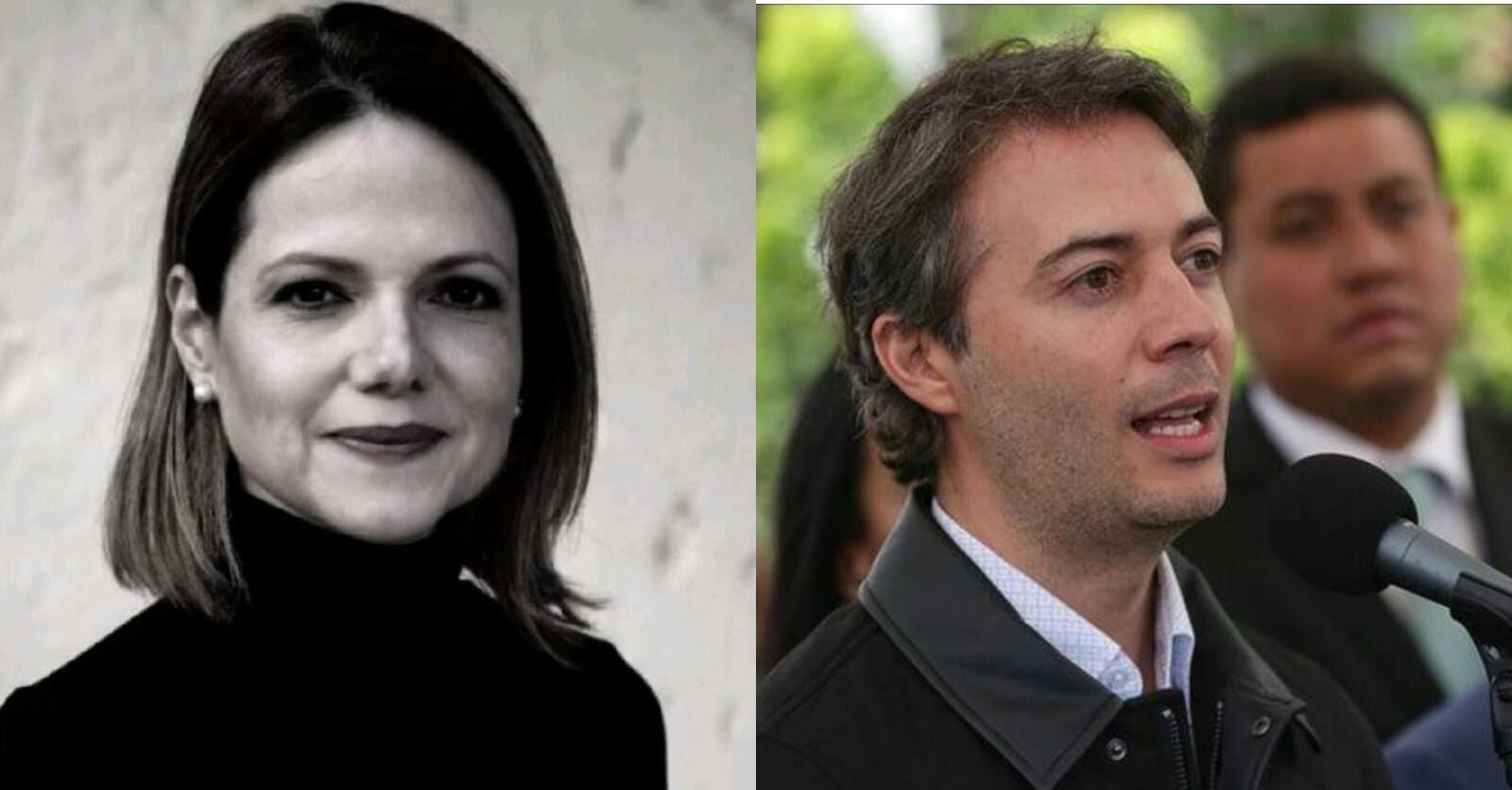 Periodista Ana Cristina Restrepo y el exalcalde de Medellín, Daniel Quintero. Foto: cortesía.