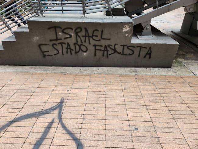 Vandalismo en Embajada de Israel en Bogotá