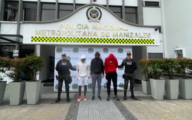 Fotografía suministrada por la Policía Metropolitana de Manizales