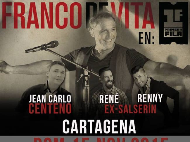 Aseguran que el Concierto de Franco de Vita en Cartagena no esta cancelado