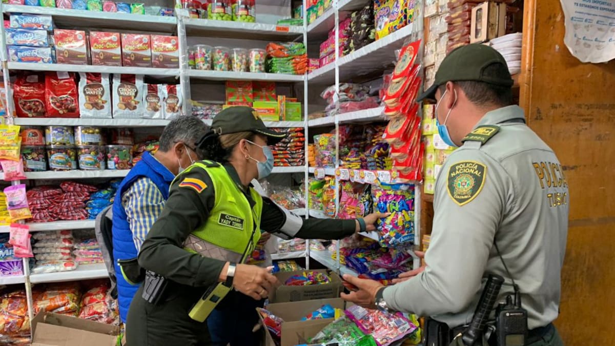 Policía inició control a lugares de venta de dulces en el área