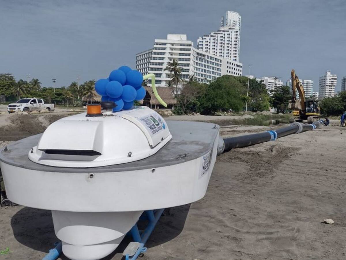 Avanza instalación de la bomba axial en El Laguito de Cartagena