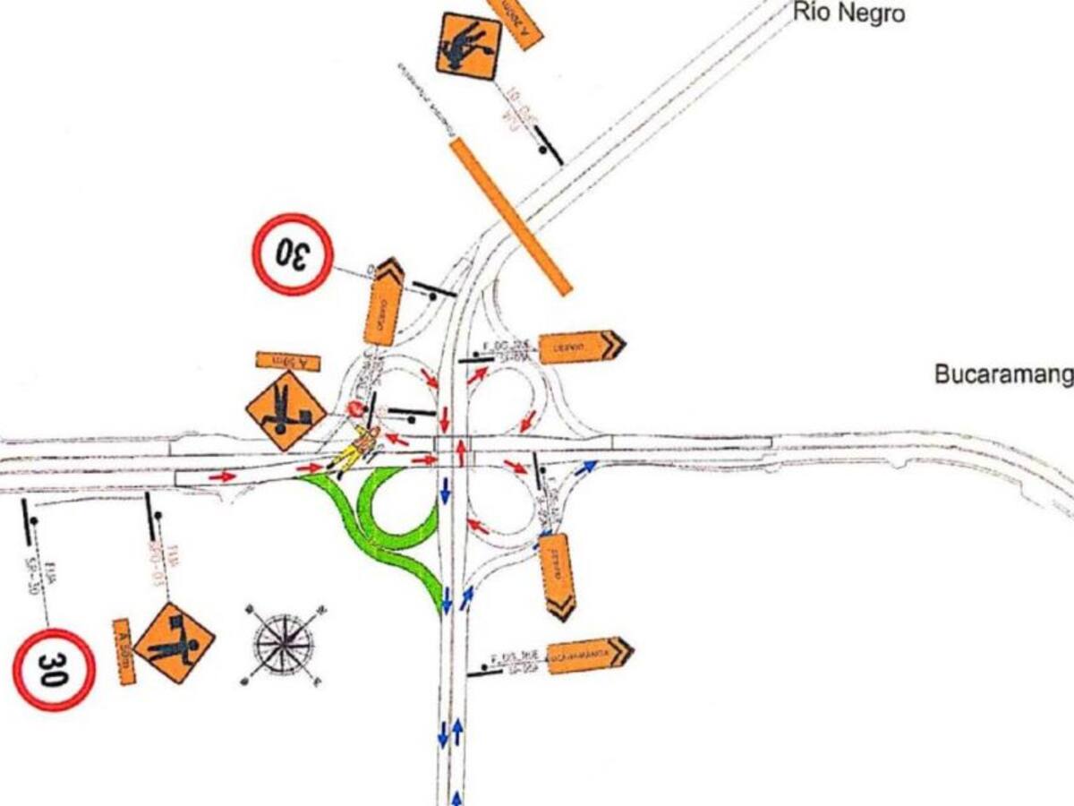 Hoy inició cierre vial en el intercambiador El Palenque