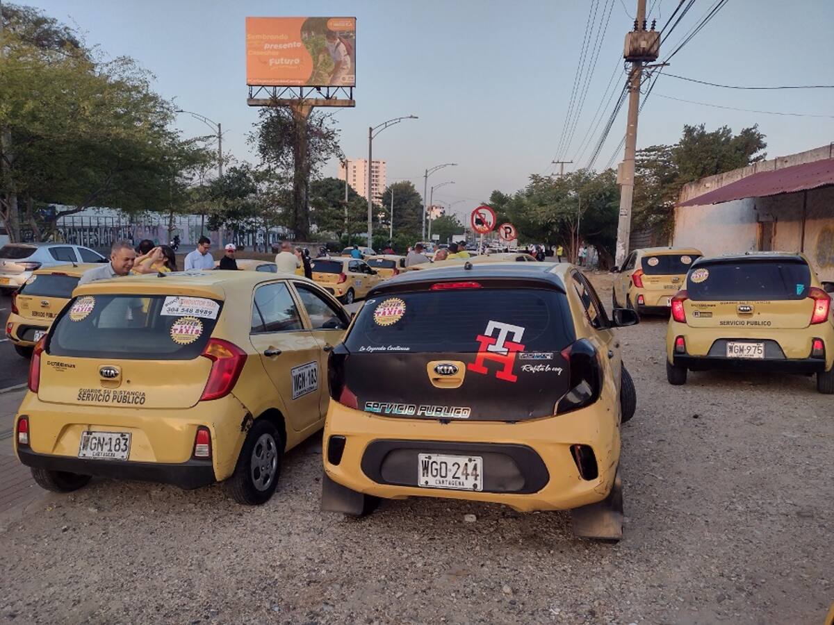 Estos son los puntos de concentración del paro de taxistas este miércoles en Cartagena