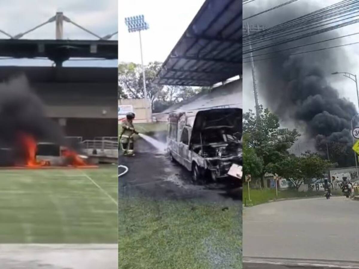 VIDEO | Incendio afectó gramilla del Estadio Villa Concha en Piedecuesta donde juega Real Santander