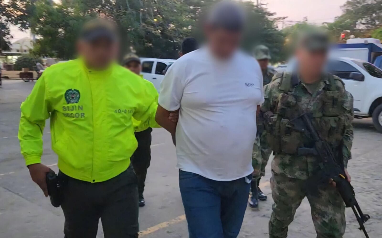 Captura de Édinson Manuel Meza, alias Viejo 40.
