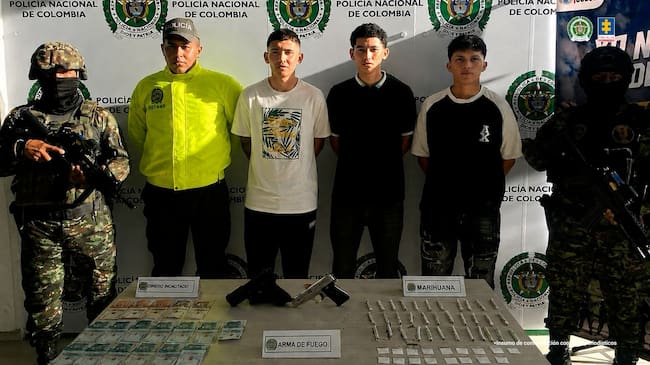 A la cárcel tres hombres señalados de tráfico de armas y estupefacientes en Cúcuta. / Foto: Fiscalía.