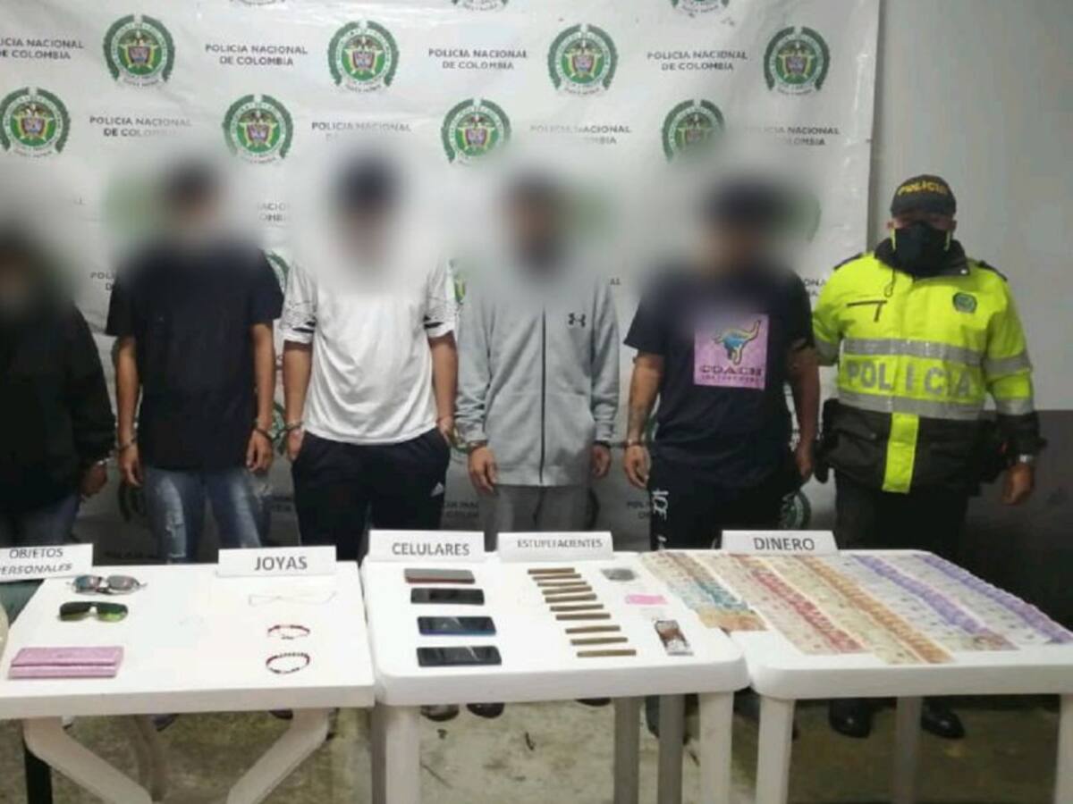 Capturan cinco personas acusadas de atracar a turistas en vías del oriente