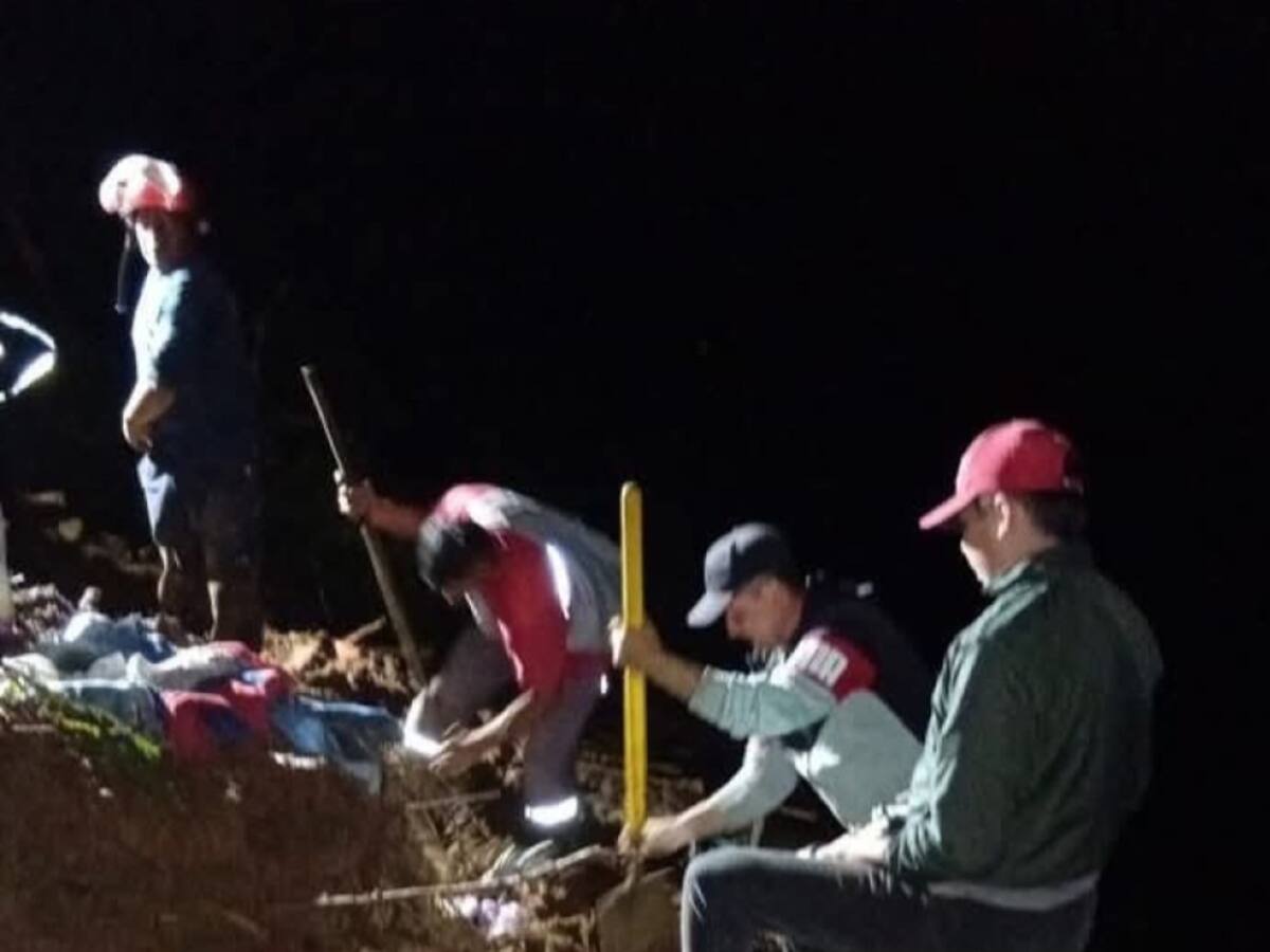 Un hombre de 44 años murió tras ser sepultado por un deslizamiento en Riosucio, Caldas