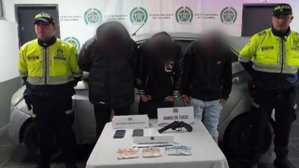 Capturaron a ladrones de restaurante en Bogotá: tenían antecedentes y brazalete del INPEC