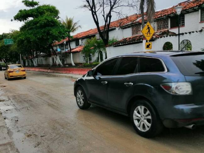 Habilitan flujo vehicular en la 4° Av. de Manga en Cartagena