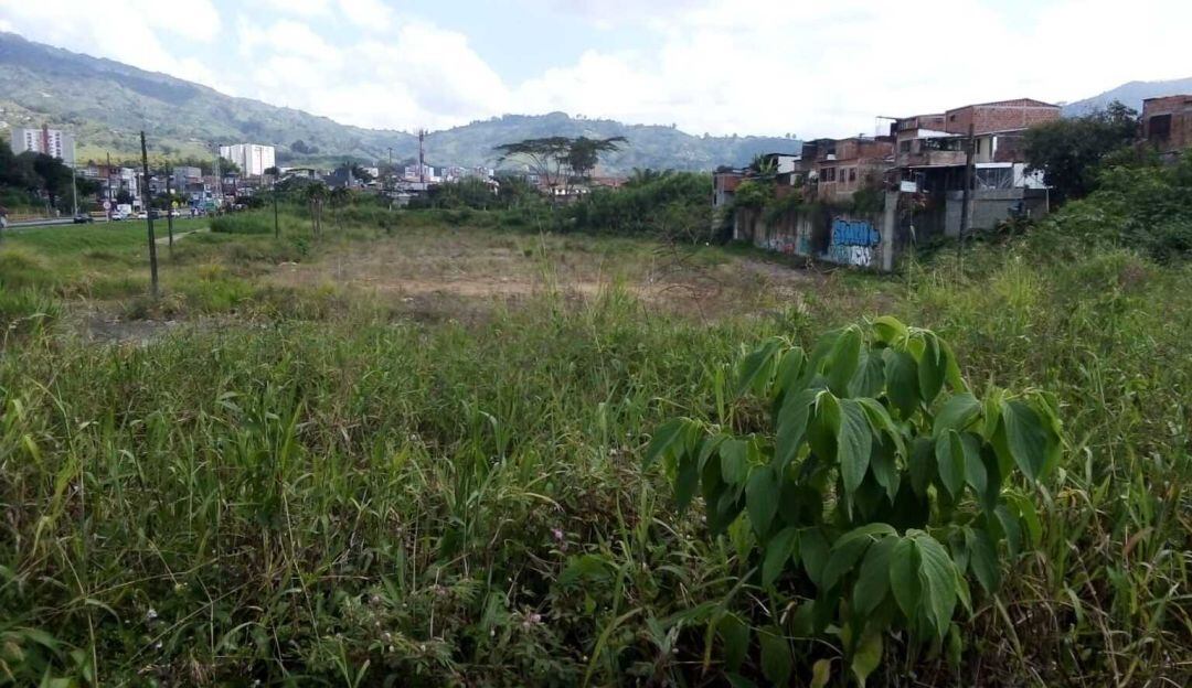 Lote de la antigua plaza de mercado de Dosquebradas.