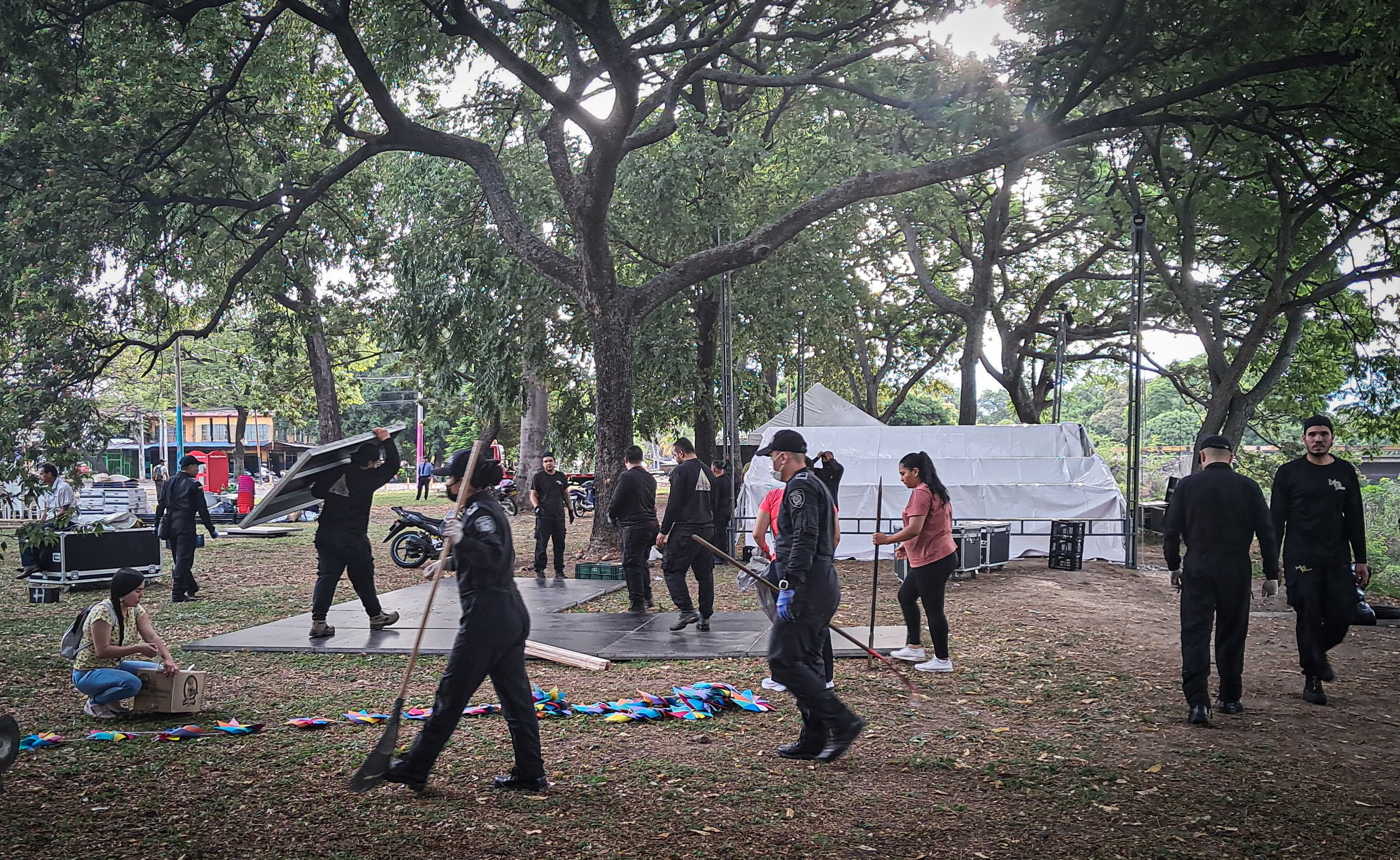 La estrategia es recuperar sitios para el disfrute de las familias. Foto Policía Neiva