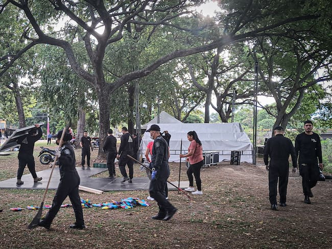 La estrategia es recuperar sitios para el disfrute de las familias. Foto Policía Neiva