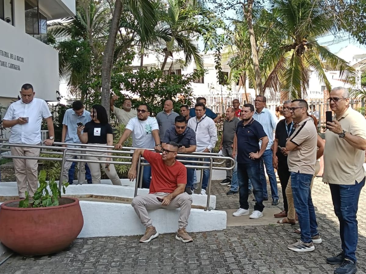 Segundo día de protesta y cese de actividades en la Fiscalía de Cartagena