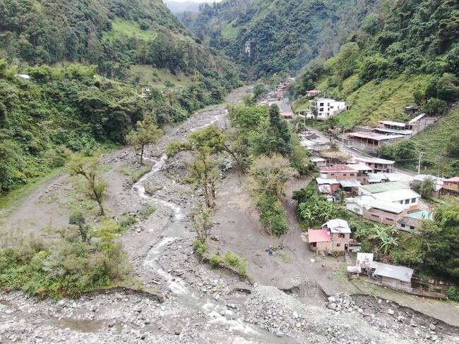 Panorámica del río Combeima en Ibagué