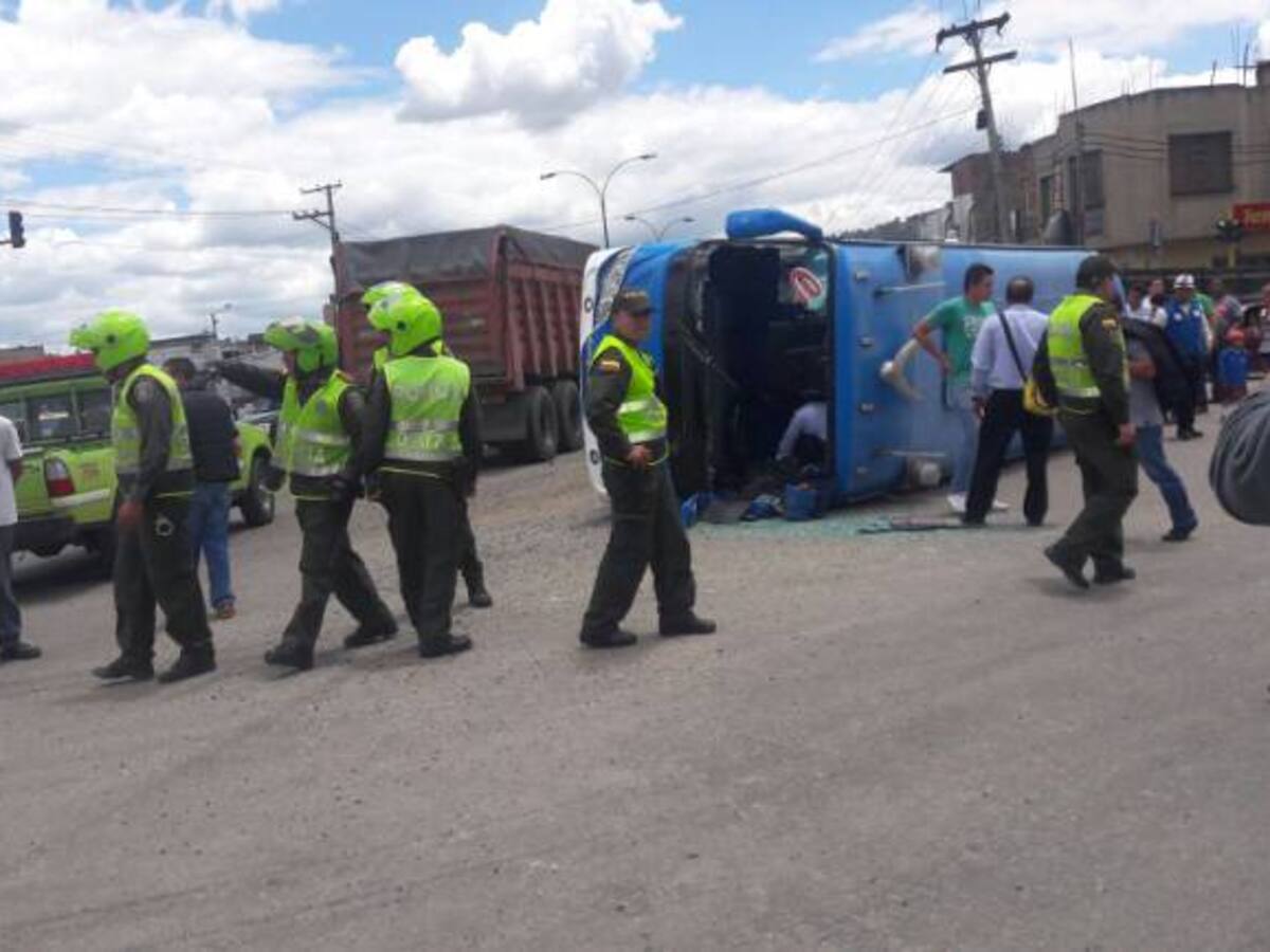 Siete lesionados deja un accidente de tránsito en Duitama, Boyacá
