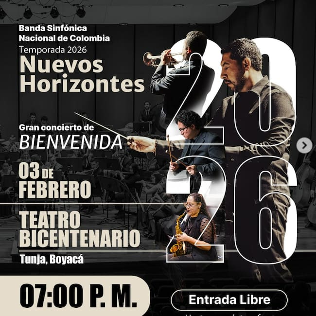 Tunja se convierte en la sede principal de la Banda Sinfónica Nacional de Colombia