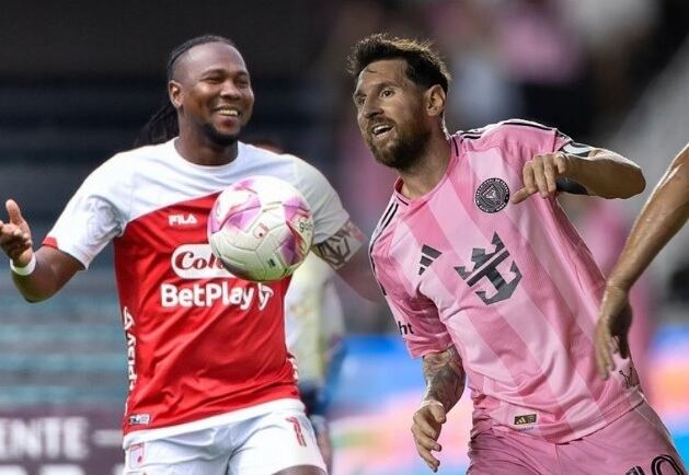 Hugo Rodallega y Lionel Messi / Composición: Caracol Radio