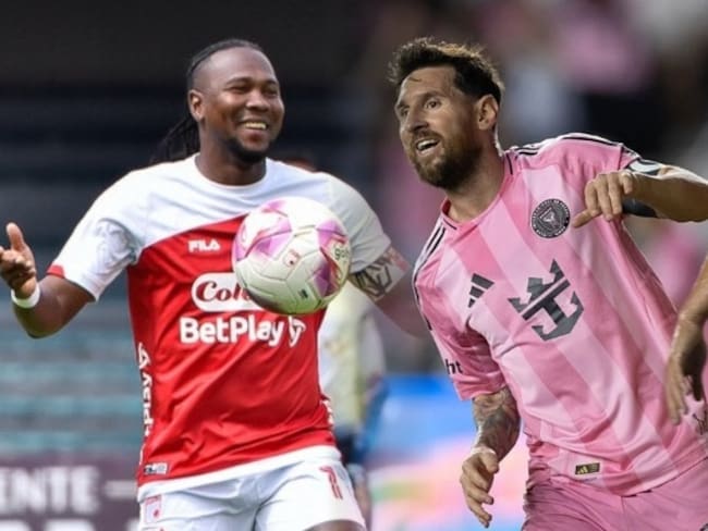 Hugo Rodallega y Lionel Messi / Composición: Caracol Radio