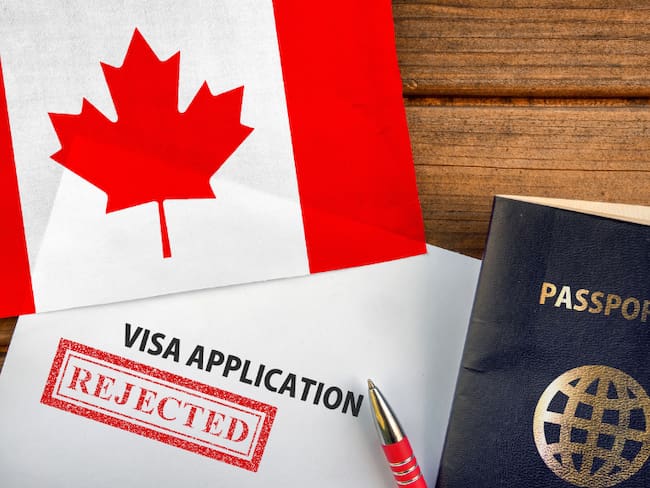 Aplicación de la visa canadiense negada (Getty Images)