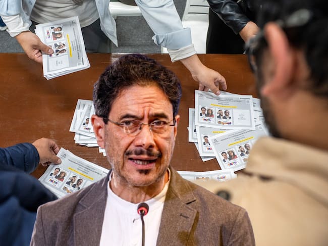 Imagen de referencia. Tarjetones de las votaciones presidenciales de segunda vuelta - Iván Cepeda en rueda de prensa: Getty Images.