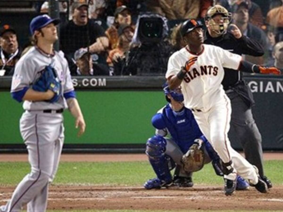 Rentería héroe de los Gigantes en la Serie Mundial de Béisbol