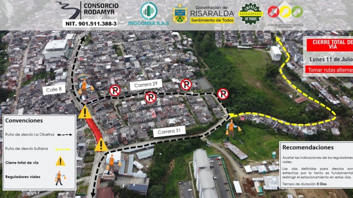 Durante quince días estará cerrado un tramo de la vía Japón - Frailes