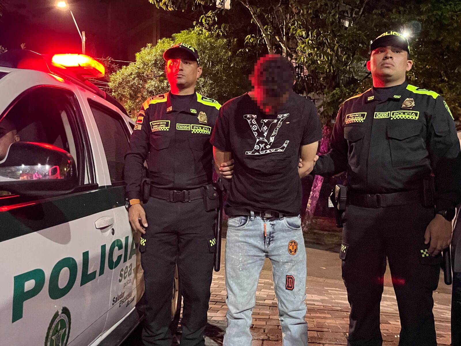 Capturado acusado de cometer ocho robos a almacenes de cadena- foto Policía Metropolitana