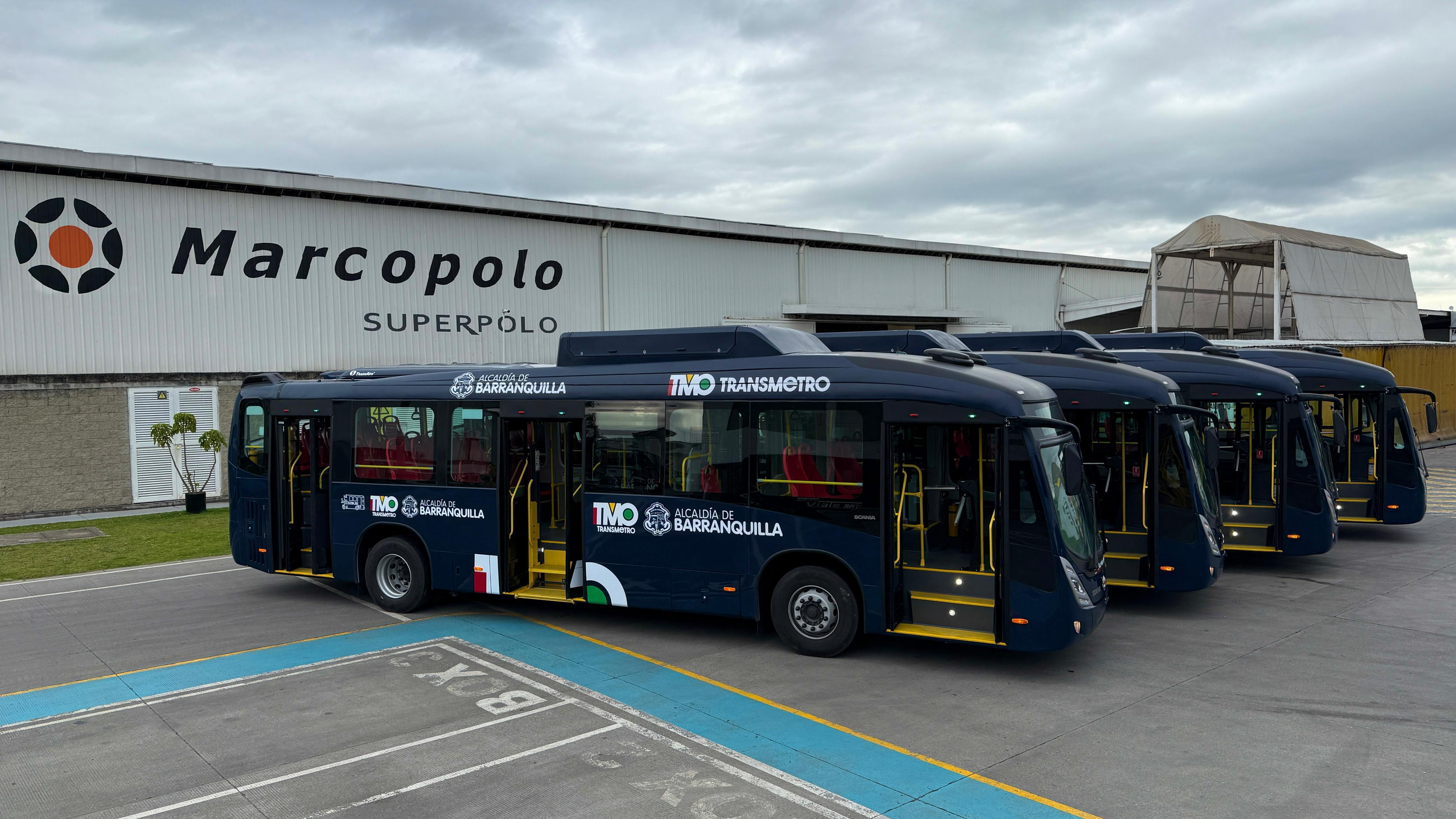 Vehículos de Transmetro: cortesía Alcaldía de Barranquilla