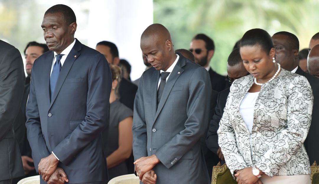 Moise y la primera dama Martine Moise