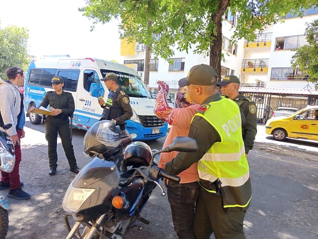 Se capturo a un hombre conocido como “El Flaco” . Foto policía Neiva.