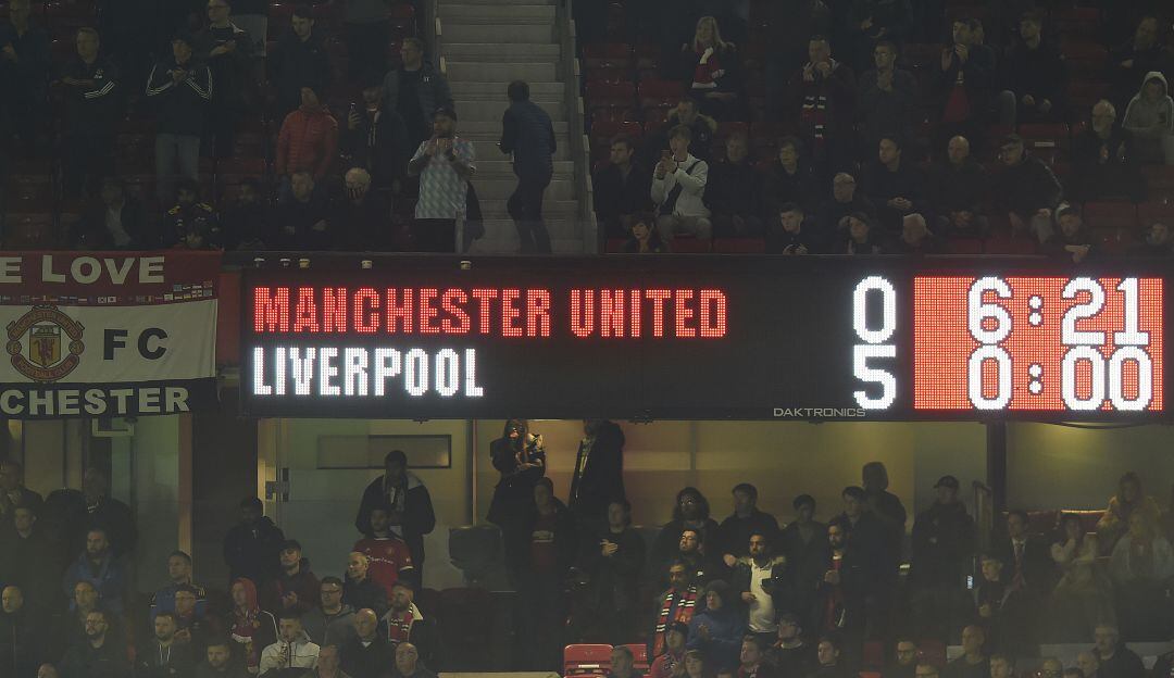 Goleada de Liverpool a Manchester United en Old Trafford