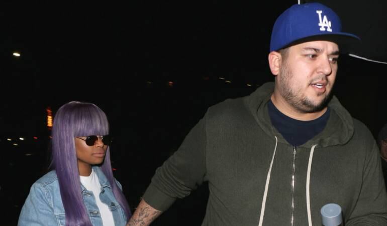 Rob Kardashian y Blac Chyna.