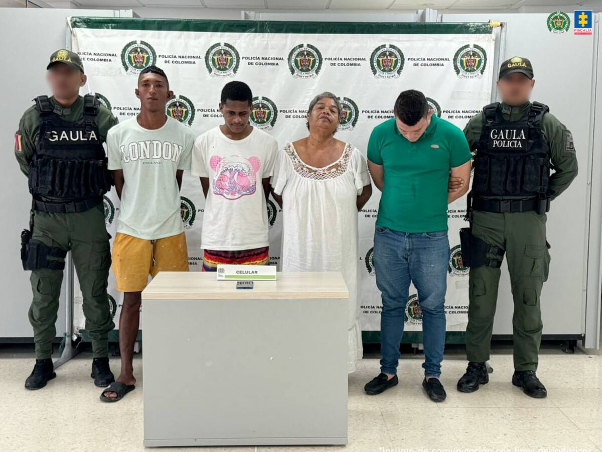 Asegurada presunta banda de extorsionistas que era liderada por una abuela en Cartagena